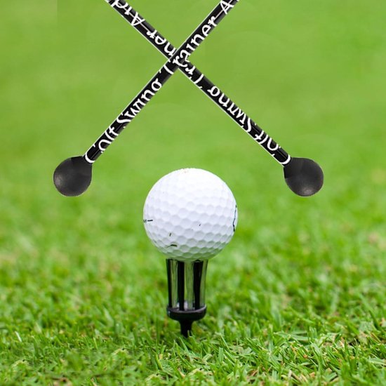 Verstelbare draagbare Golfswing trainerhulp - Verbeter scharnier - Opvouwbare golftrainingshulpmiddelen - Tempo-ritmebalans en kracht - Zwart — afbeelding 5