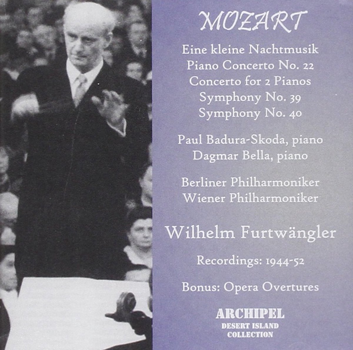 Mozart: Symphonies N. 39 & 40