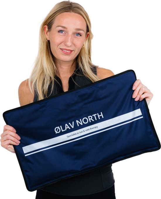 Foto:  lav north xxl hot cold pack koelmat voor herstel koeling en ontspanning warmtekussen extra groot herbruikbaar en wendbaar 54 5 x 33 cm