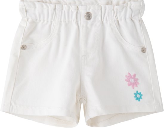 Newness Kids – short à fleurs – blanc/écru clair – taille 68