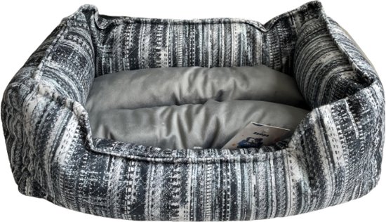 Lavida Home Tomy Hondenmand-Luxe Hondenbed - Hondenkussen- Kattenmand -Premium Kwaliteit-Hondenmand -Deierenmand -Wasbaar- Beige - 75x60x25cm