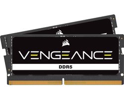 Corsair Vengeance - Geheugen DDR5 (SO-DIMM) - 96 GB: 2 x 48 GB - 262-PIN - 5200 MHz / PC5-41600 - CL44 - 1.1V - XMP 3.0 - On-die ECC - zwart