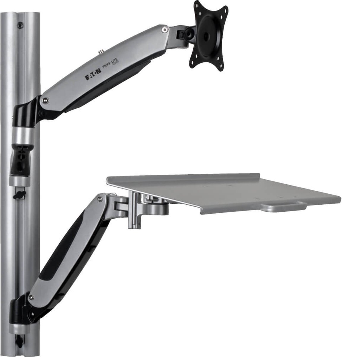 Tripp Lite WWSS1327RWTC, 8 kg, 33 cm (13"), 68,6 cm (27"), 75 x 75 mm, 100 x 100 mm, Zwart, Zilver