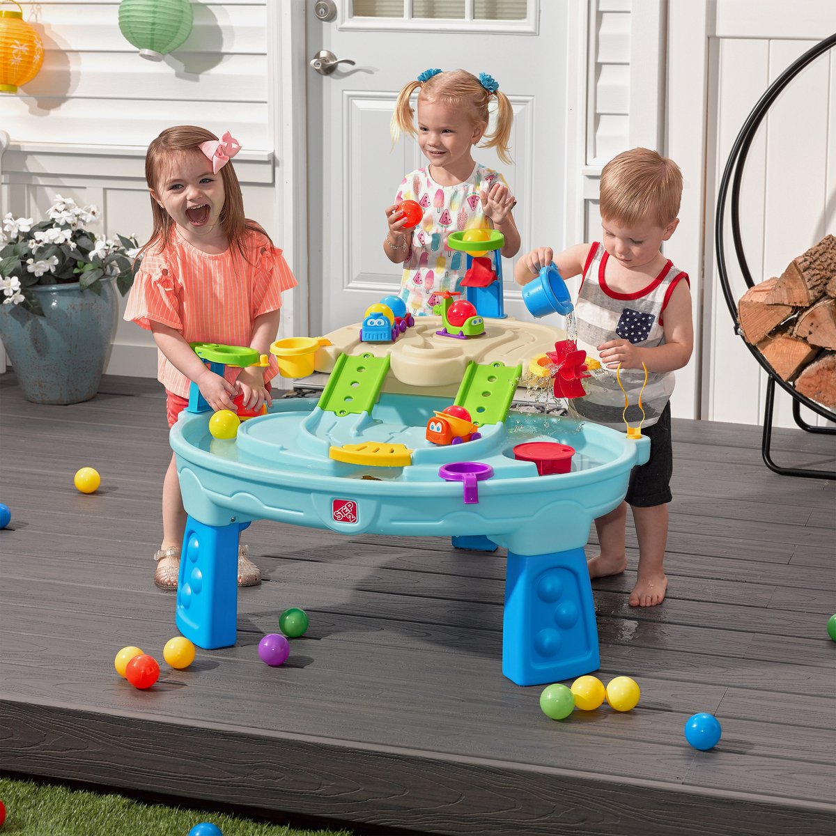 Step2 Ball Buddies Watertafel voor kinderen met ballen - Kinder speelgoed van kunststof met 23 accessoires incl. ballen - Speelgoed activiteitentafel voor binnen of buiten / tuin — afbeelding 14