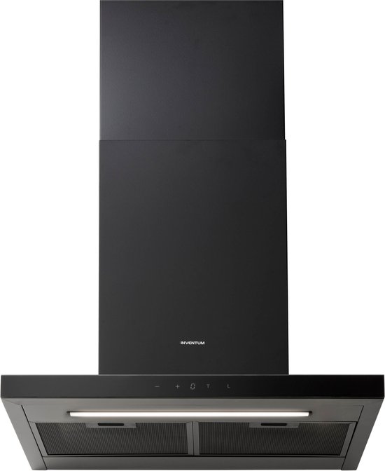 Inventum AKB6015ZWA - Wandschouw afzuigkap - 60 cm - 700 m3/h - 4 standen - Energieklasse A++ - Zwart