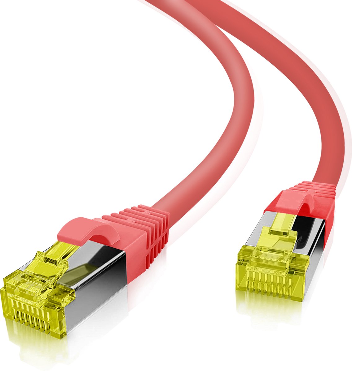 Helos 338723 netwerkkabel Rood, Geel 7 m Cat6a S/FTP (S-STP)