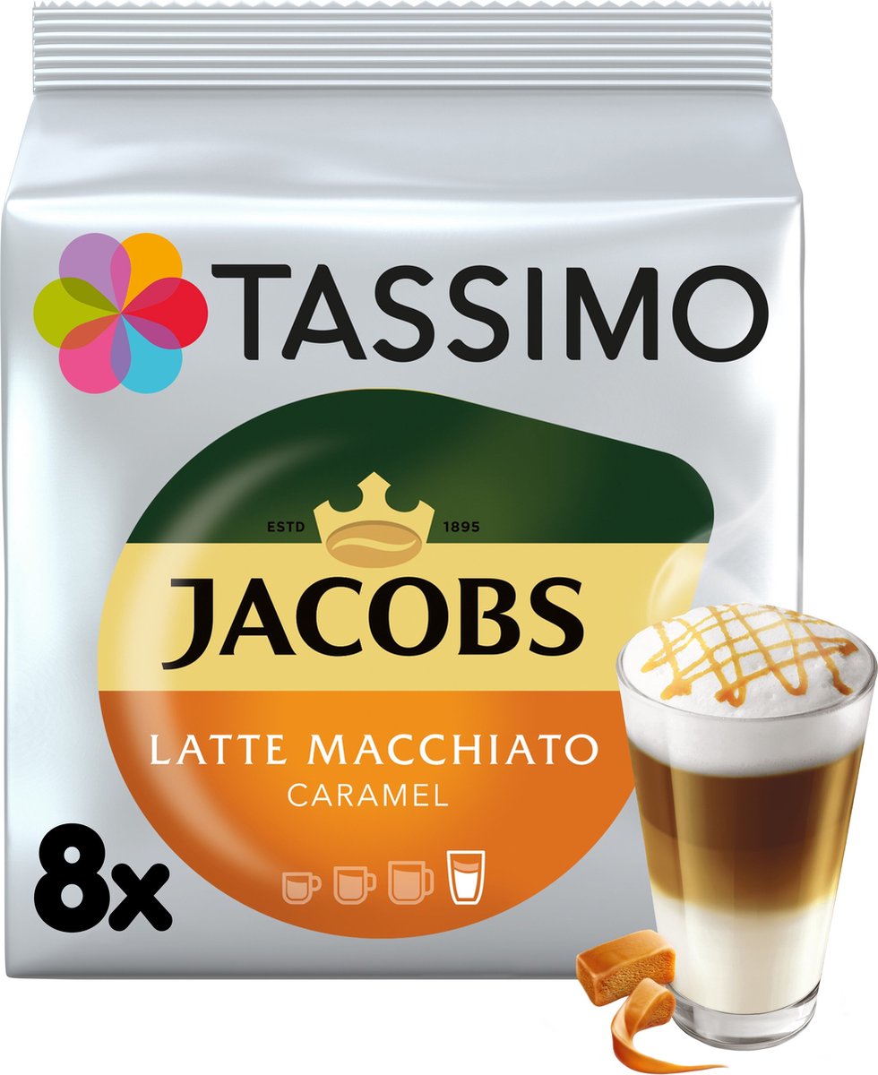 Goedkoopste Tassimo - Jacobs Latte Macchiato Caramel - 8 T-Discs