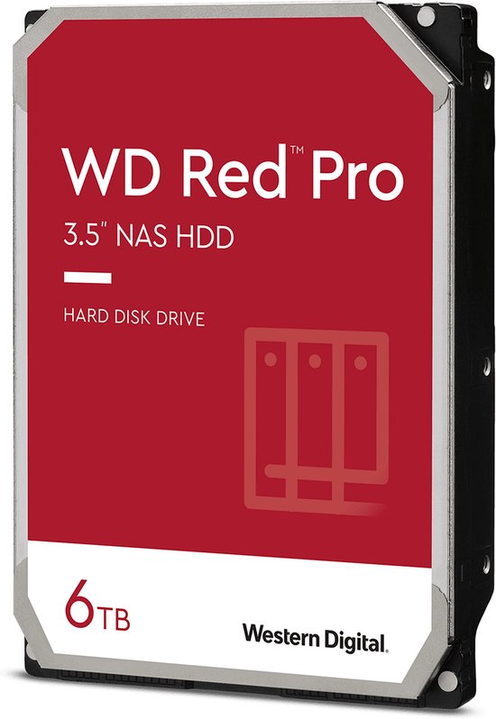 WD Red Pro WD6005FFBX - Vaste schijf 6 TB - intern - 3.5" - SATA 6Gbs - 7200 tpm -buffer: 256 MB