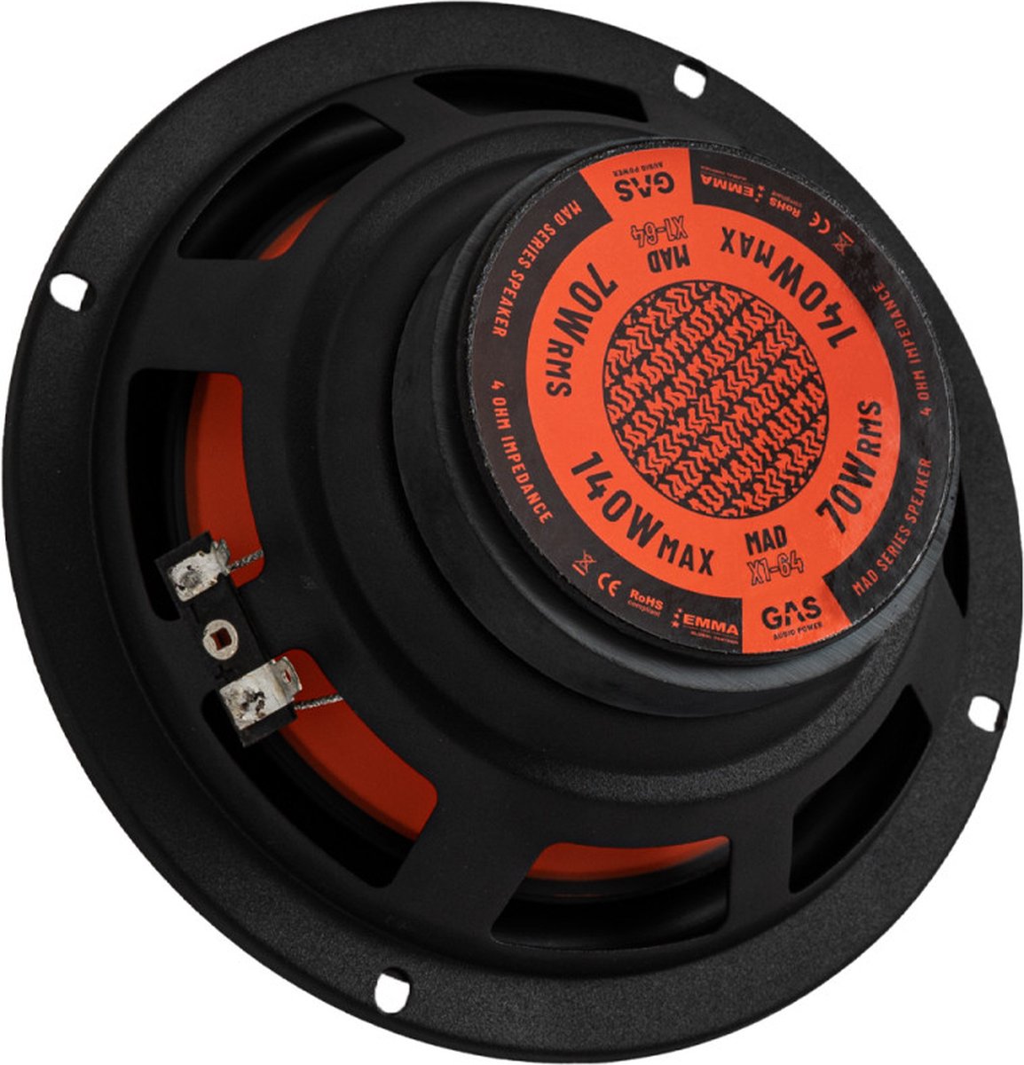 Gas Audio Power Gas Mad Level 1 Coaxial Auto Speaker voor Helder Geluid en Krachtige Audio 6,5 – foto 4