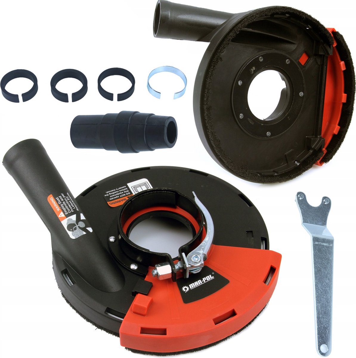Afzuigkap voor haakse slijper (115-125 mm)