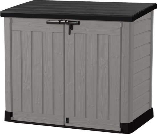 Foto: Keter store it out max opbergbox 1200l 145 5x82x125cm grijs zwart