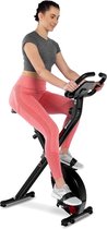 Hop-Sport Hometrainer HS-3020X Quest – Opvouwbare X-Bike met 4 kg Traagheidswiel – Compacte Fitnessfiets voor Thuis – Met LCD Scherm en 10 Magnetische Weerstandsniveaus – Ideaal voor Cardiotraining