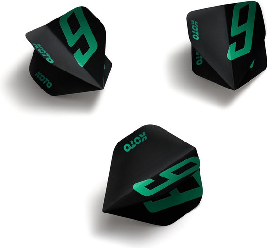 KOTO 9 Edition Metallic NO2 Black & Jade - Dart Flights van KOTO — afbeelding 4