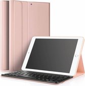 iPadspullekes - Apple iPad Mini 5 Toetsenbord Hoes - Afneembaar bluetooth toetsenbord - Sleep/Wake-up functie - Keyboard - Case - Magneetsluiting - QWERTY - Roze