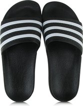 adidas Adilette Heren Slippers - Core Black/White/Core Black - Maat 47 1/3