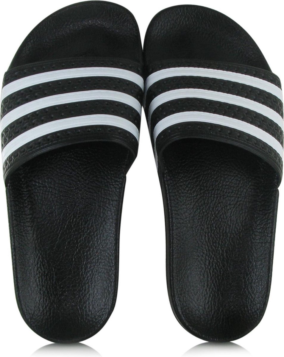 adidas Adilette Heren Slippers - Core Black/White/Core Black - Maat 47 1/3 - adidas