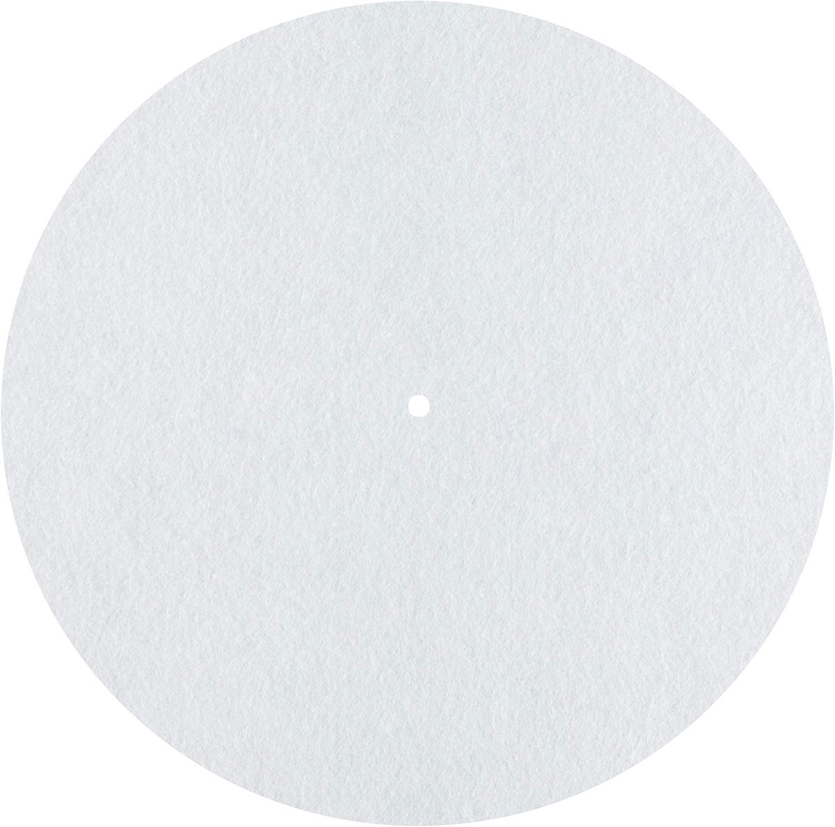 Antistatisch Vilt Platenpad voor Platenspelers - 30 cm Diameter - Wit