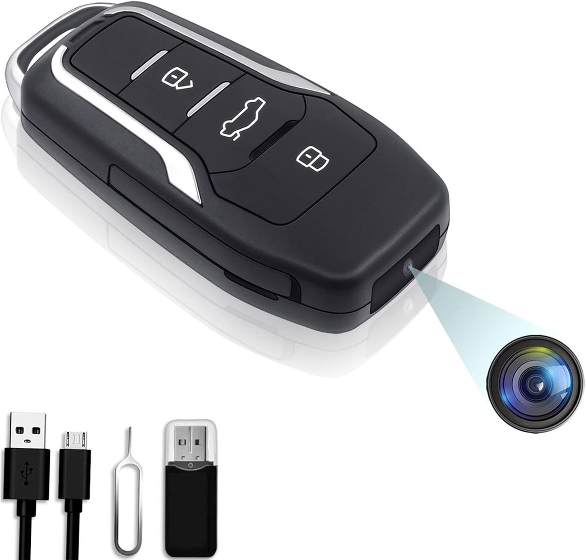 Verborgen 1080P Spy Camera met Bewegingsbewaking en 64GB Opslag