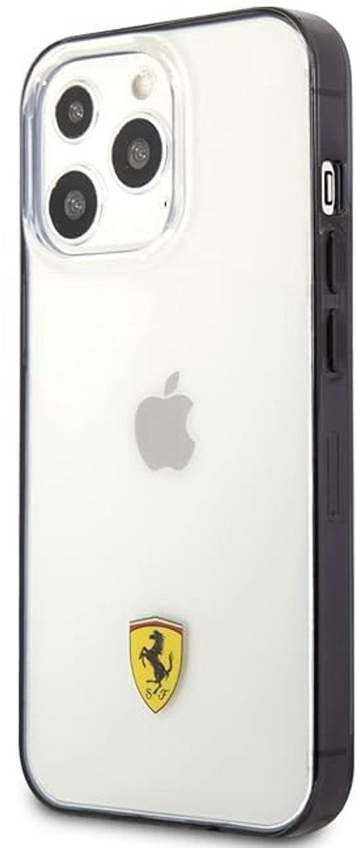 Ferrari iPhone 13 Pro Backcover hoesje Sockproof - Zwart