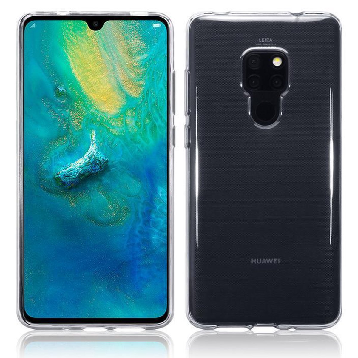 Hoesje voor Huawei Mate 20, gel case, doorzichtig