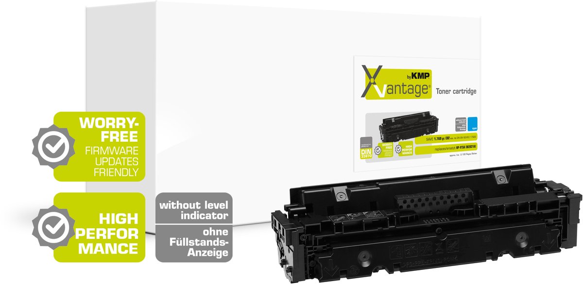 KMP 2554,0083 tonercartridge 1 stuk(s) Compatibel Cyaan