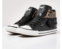 British Knights - Roco Dames Sneakers Hoog - Maat 36 - Zwart - Vrouwen Schoenen