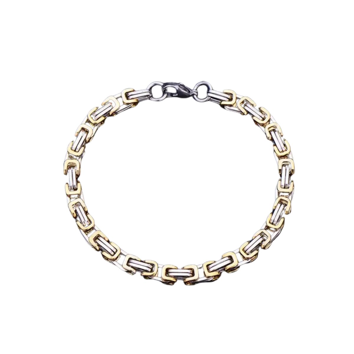 Bovista Armband - Staal - Nep Zilver - Heren - Zilver