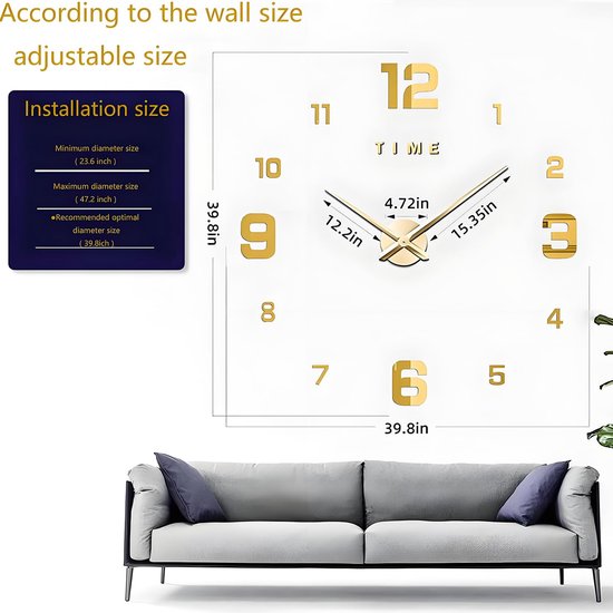 Acryl Decoratieve Wandklok Vogel Graf Wit - Stijlvolle Slaapkamer En Studie Decoratie