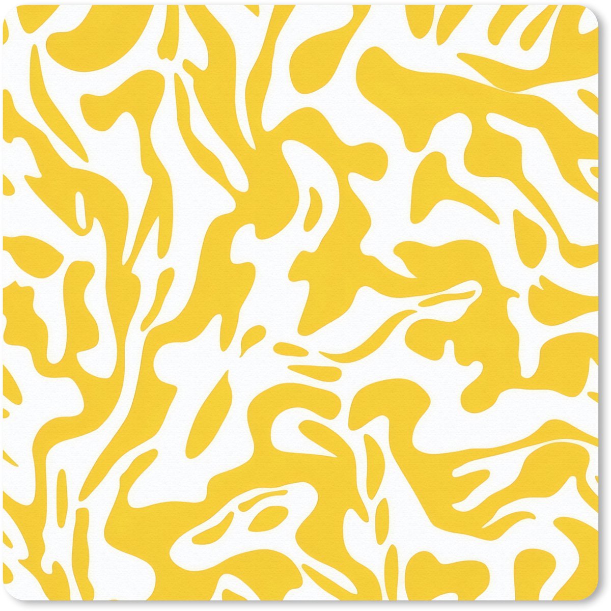 Muismat 30x30 cm - Mousepad Vormen - Wit - Abstract - Muismatten