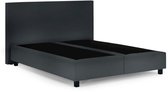Boxspring Essential - 180x200 Zonder matras - Antraciet Glad - BG Homestyling