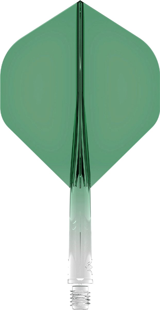Mission Force 90 Gradient Transparent Green NO2 - Dart Flights van Mission — afbeelding 2