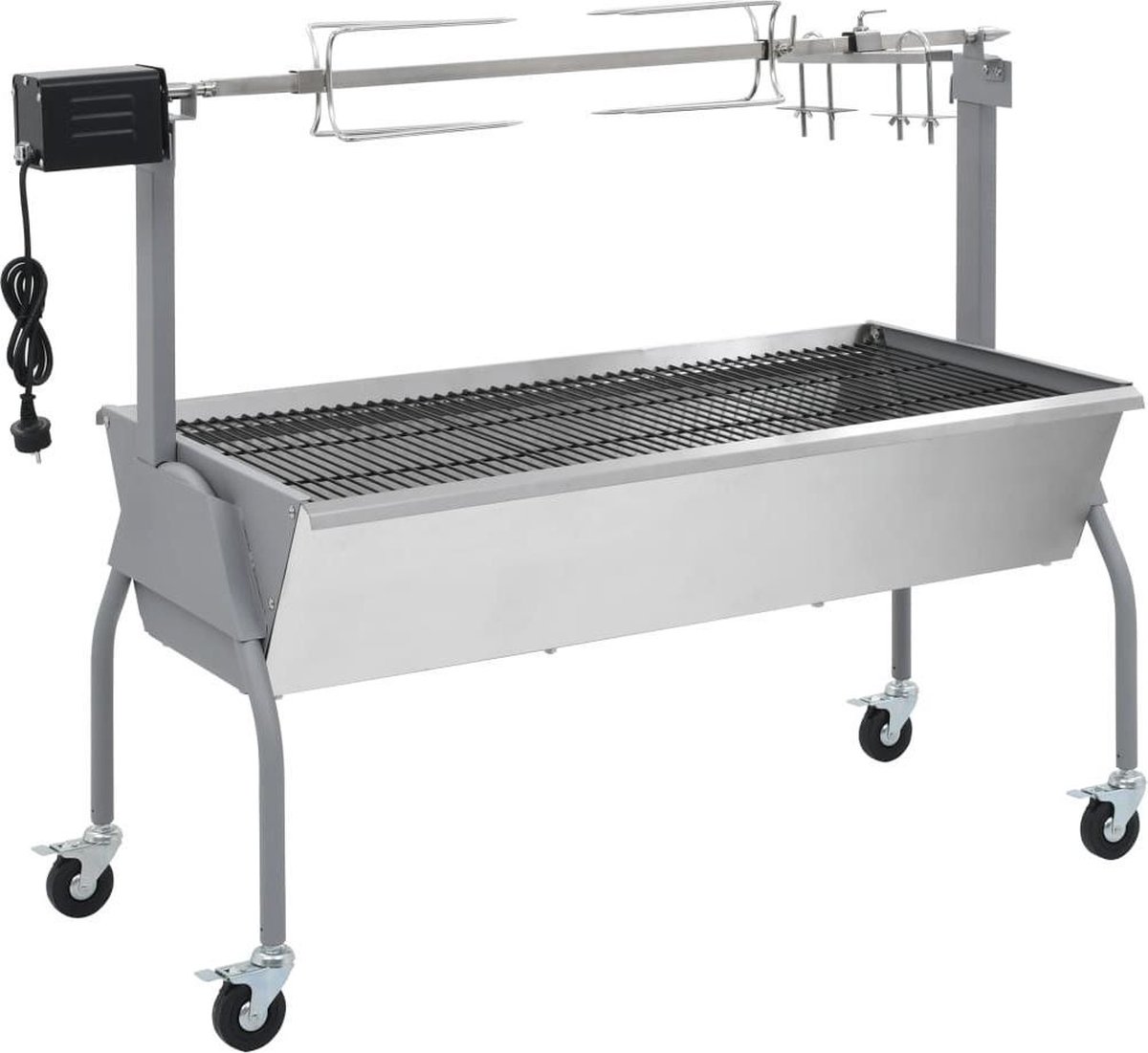 vidaXL Draaispit barbecue met elektrische motor