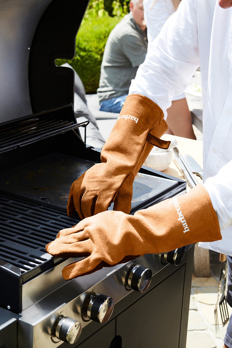 Barbecook Lot de 2 gants souples en cuir