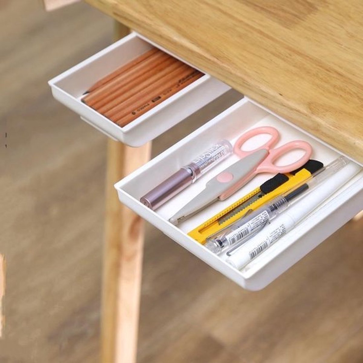 Nixnix® - Lade systeem wit - 2 lades - Groot en klein - Schuiflade
