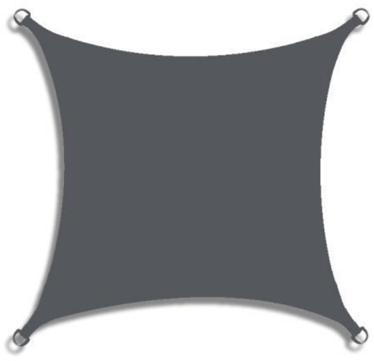 Schaduwdoek - 3x3m Rechthoekige zonwering - Waterdicht schaduwdoek - Verdikt polyester Oxford-doek Waterdicht vierkant zeil - UV-bescherming - Wordt geleverd met een gratis touw - Geschikt voor buiten, tuin, terras, patio, feest