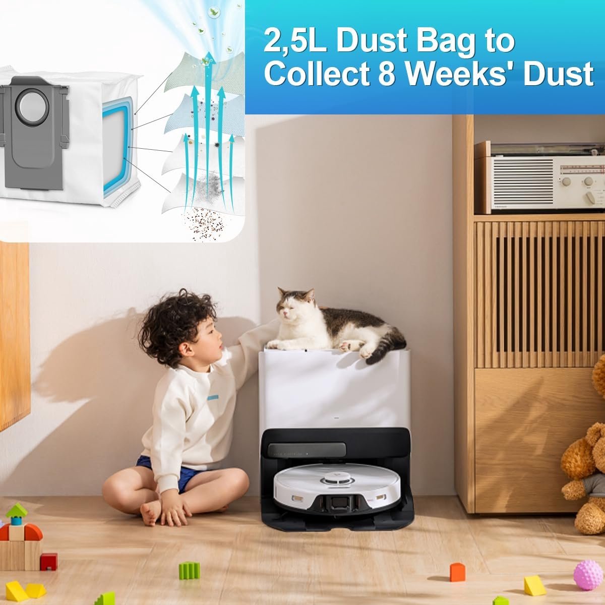 Kit D'accessoires Pour Roborock S8 Pro Ultra, 6 Sacs à Poussière, 2 Brosses Principales, 6 Brosses Latérales, 2 Filtres, 4 Serpillères, 1 Brosse Principale, Pièces De Rechange Pour Robot Aspirateur