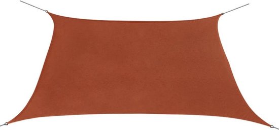 vidaXL Auvent Sail Oxford Textile Square 3,6x3,6 m Terracotta