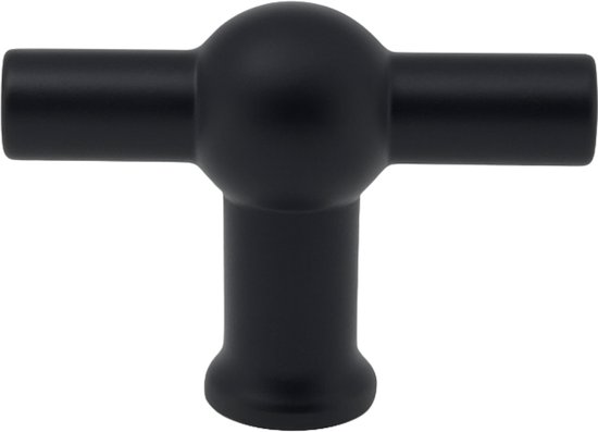 Bouton de meuble poignée en T noir 10 pièces - Bouton de meuble - Bouton de meuble - Poignée en T - Boutons de porte pour armoires - Boutons de Fixations pour meuble - Ferrures de meubles - Boutons de porte