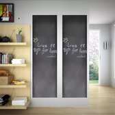 vidaXL autocollants pour tableau 2 pcs 0,45 x 2 m - craie incluse