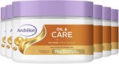 Andrélon Crème Haarmasker - Oil & Care - verrijkt met arganolie en vitamine E - 6 x 300 ml