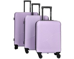 Enrico Benetti Louisville kofferset driedelig - 39040-014-Lilla