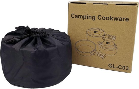 Outdoor Complete Kookset - Non-stick Potten, Pannen & Kookgerei met Opvouwbaar Bestek, Ketel en Kopjes voor Camping & Picknick — afbeelding 5