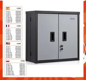 Bol.com Wandkast - Kast - Locker - Opbergkast -66 x 30.5 x 66 CM - Incl Slot en Sleutel - Kluis - Garage - Muurkast - Cabinet - ... aanbieding