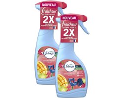 Lenor Febreze Textielverfrisser Spray - Exotic Fruits - Multipack | 2x 500ml | Verwijdert nare geuren