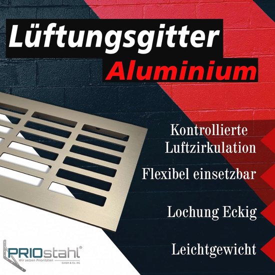 Ventilatierooster - roestvrij staal