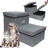 Close2Me - PetStair Deluxe - Huisdiertrap met opslag - Hondentrap en kattentrap voor huisdieren tot 15 kg
