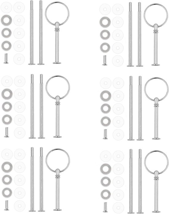 Accessoires voor 2 tot 3 etages bruidstaart etagères - Met