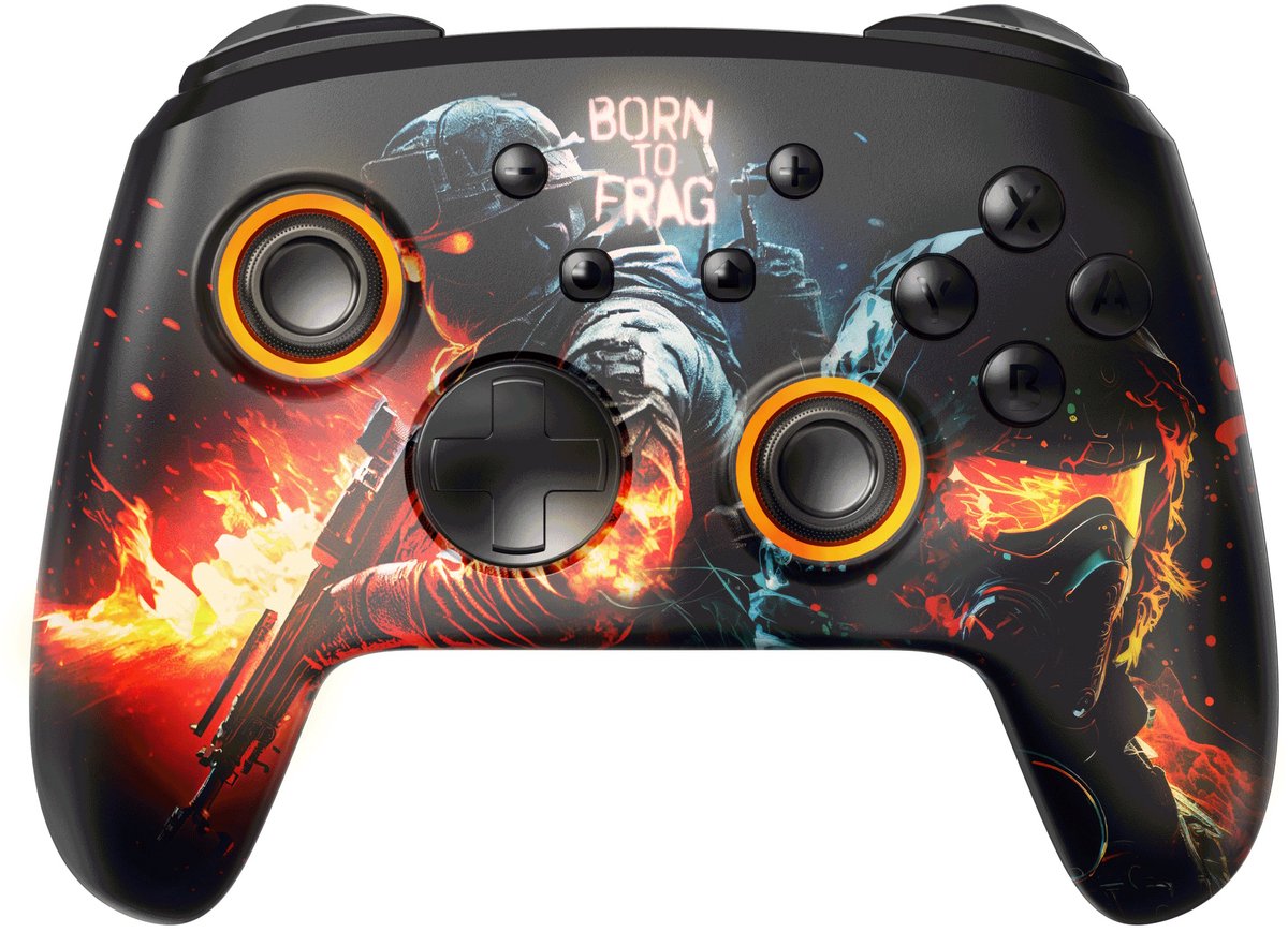 Freaks and Geeks Draadloze Controller - Bewegingssensor - Born to Frag - Geschikt voor Switch/PC