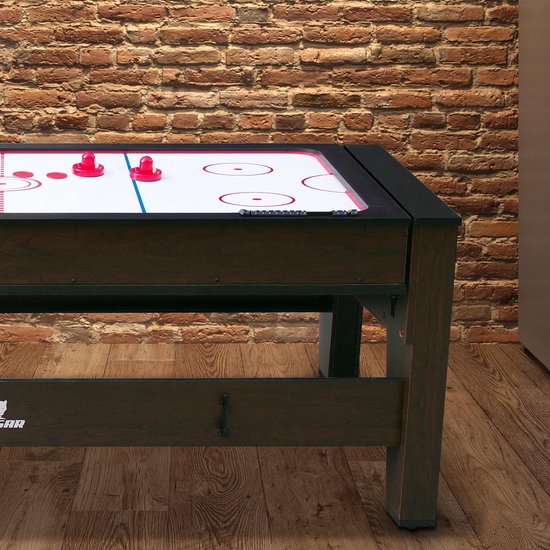 Cougar Reverso Pool & Airhockeytafel 6ft - Verstelbare poten - 2-in-1 Airhockey en Pooltafel - Inclusief één set poolballen, triangel, 2 keuen, biljartkrijt en borstel - 177x92x81cm van Cougar — afbeelding 5