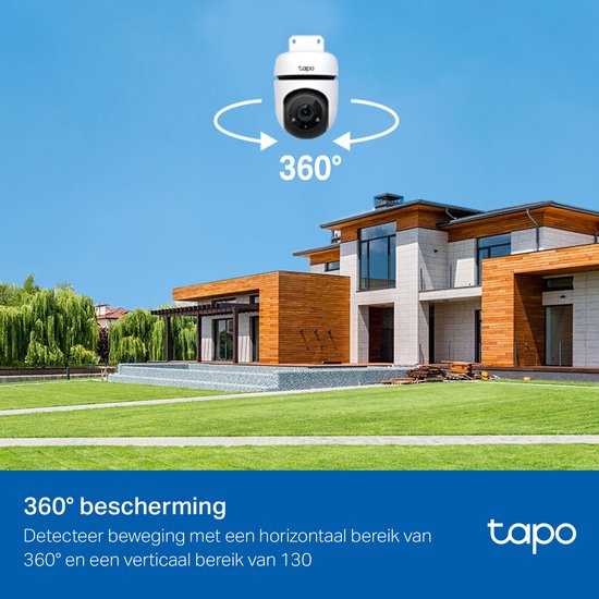 Tapo C500 Beveiligingscamera buiten - Full HD - 360° horizontaal & 130° verticaal - IP65-WiFi Camera